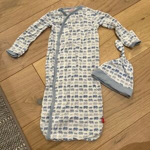 Magnetic Me Newborn Gown with Hat
